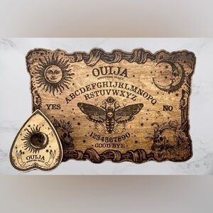 Mystical Wooden Ouija Board with Planchette